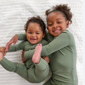 Little Sleepies Moss Ribbed Zippy Size 3T